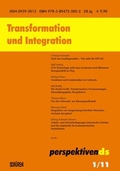 Bild des Verkufers fr Transformation und Integration; zum Verkauf von Versandbuchhandlung Kisch & Co.