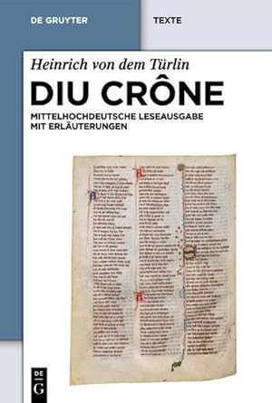 Seller image for Diu Crne : Kritische mittelhochdeutsche Leseausgabe mit Erluterungen for sale by AHA-BUCH GmbH