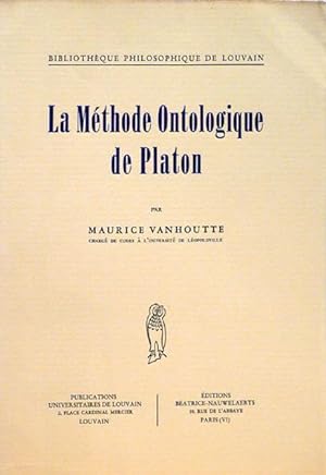 Seller image for La Mthode Ontologique de Platon for sale by Librairie Lis Tes Ratures