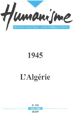 Revue humanisme / 1945 l'agerie