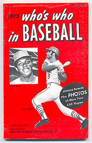 Seller image for Who's Who in Baseball 1972 for sale by Between the Covers-Rare Books, Inc. ABAA