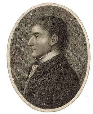 Immagine del venditore per Engraved Portrait of Brothers, Head and shoulders, in profile, oval, by J. Chapman. venduto da R.G. Watkins Books and Prints