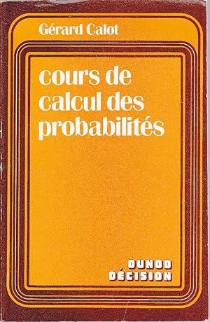 Cours de calcul des probabilités