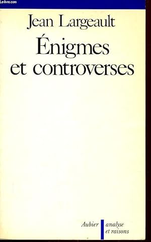 Seller image for ENIGMES ET CONTROVERSES - QUELQUES PROBLEMES EN THEORIE DE LA CONNAISSANCE for sale by Le-Livre