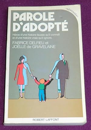 Imagen del vendedor de PAROLE D'ADOPTE a la venta por LE BOUQUINISTE