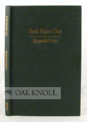 Seller image for BACK BEFORE DAY for sale by Oak Knoll Books, ABAA, ILAB