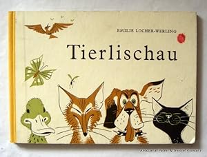 Image du vendeur pour Tierlischau. Zrich, Orell Fssli, 1958. Quer-8vo. Mit zahlreichen getnten Illustrationen von Rudolf Levers. 17 Bl. Or.-Kart. mit Leinenrcken; Vorderdeckel mit kl. Fleck. mis en vente par Jrgen Patzer