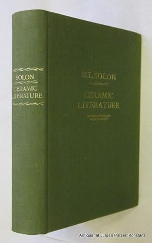 Imagen del vendedor de Ceramic Literature: An analytical index to the works published in all languages on the history and the technology of the ceramic art. Reprint der Ausgabe von 1910. Leipzig, Zentralantiquriariat, 1985. XVIII S., 1 Bl., 660 S. Or.-Lwd. a la venta por Jrgen Patzer