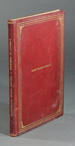 Bild des Verkufers fr List of the Vernon-Wager manuscripts in the Library of Congress zum Verkauf von Rulon-Miller Books (ABAA / ILAB)