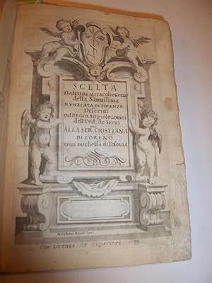 Image du vendeur pour SCELTA D'ALCUNI MIRACOLI E GRAZIE GRAZIE DELLA SANTISSIMA NUNZIATA DI FIRENZE, descritti dal P. F. Gio. Angiolo Lottini (Miracles oprs par l'intercession de Notre Dame de l'Annonciade de Florence) [CALLOT Jacques] mis en vente par Librairie Guimard