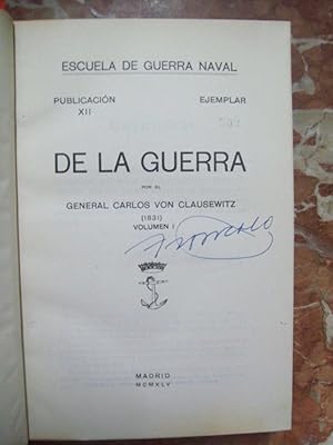 Imagen del vendedor de DE LA GUERRA a la venta por Itziar Arranz Libros & Dribaslibros