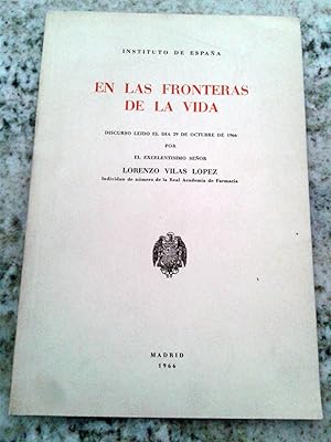 Imagen del vendedor de EN LAS FRONTERAS DE LA VIDA a la venta por Itziar Arranz Libros & Dribaslibros