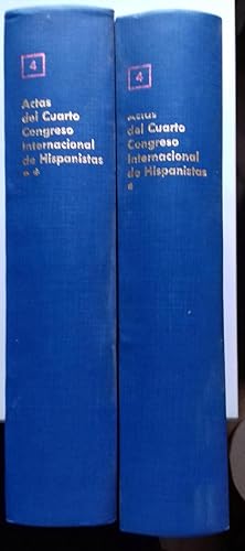 Imagen del vendedor de ACTAS DEL CUARTO CONGRESO INTERNACIONAL DE HISPANISTAS a la venta por Itziar Arranz Libros & Dribaslibros