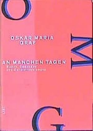 Bild des Verkufers fr Werkausgabe An manchen Tagen : Reden, Gedanken und Zeitbetrachtungen zum Verkauf von AHA-BUCH GmbH