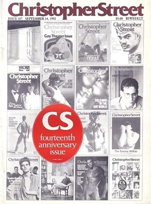 Christopher Street: Issue 187 Vol 15 No 1 September 14th 1992.