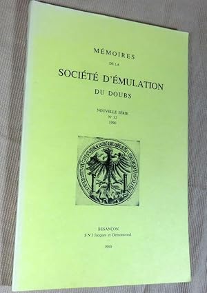 Image du vendeur pour Mmoires de la socit d'mulation du Doubs. mis en vente par Latulu