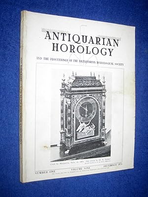 Seller image for Antiquarian Horology, 1974 December. and the Proceedings of the Antiquarian Horological Society. for sale by Tony Hutchinson