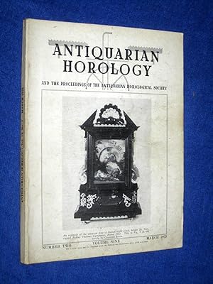 Seller image for Antiquarian Horology, 1975 March. and the Proceedings of the Antiquarian Horological Society. for sale by Tony Hutchinson