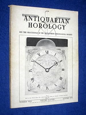 Seller image for Antiquarian Horology, 1978 Autumn. and the Proceedings of the Antiquarian Horological Society. for sale by Tony Hutchinson