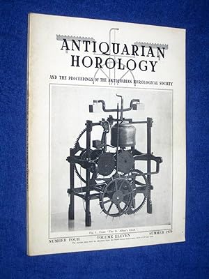 Seller image for Antiquarian Horology, 1979 Summer. and the Proceedings of the Antiquarian Horological Society. for sale by Tony Hutchinson