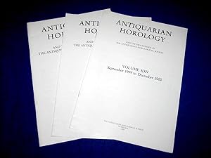 Seller image for Antiquarian Horology, and the Proceedings of the Antiquarian Horological Society. 3 Indexes Vol XXV, XXVI, XXVIII (1999 to 2005) for sale by Tony Hutchinson