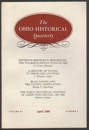 Seller image for The Ohio Historical Quarterly: April 1960 for sale by Clausen Books, RMABA