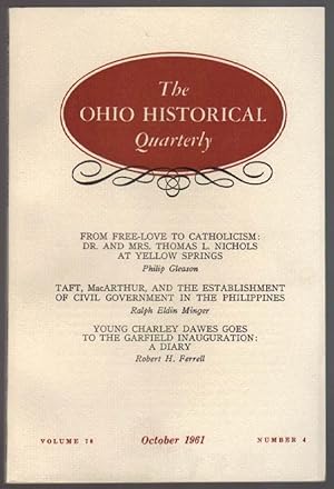 Seller image for The Ohio Historical Quarterly: October 1961 for sale by Clausen Books, RMABA