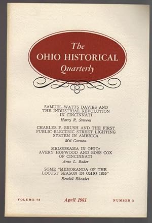 Seller image for The Ohio Historical Quarterly: April 1961 for sale by Clausen Books, RMABA