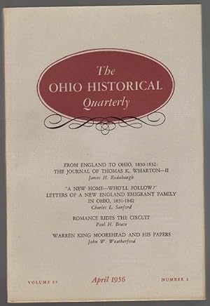 Seller image for The Ohio Historical Quarterly: April 1956 for sale by Clausen Books, RMABA