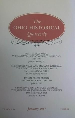 Seller image for The Ohio Historical Quarterly: January 1957 for sale by Clausen Books, RMABA