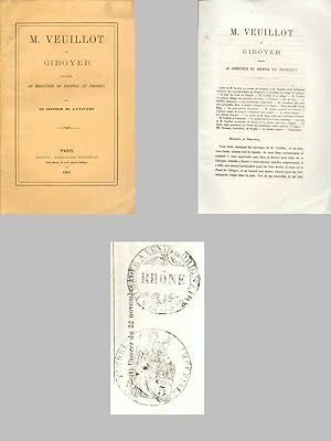 M. VEUILLOT et GIBOYER. LETTRE AU DIRECTEUR DU JOURNAL LE PROGRÈS Par UN LECTEUR DE L'UNIVERS