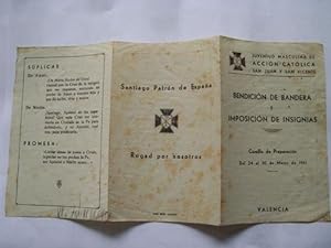 BENDICIÓN DE BANDERA E IMPOSICIÓN DE INSIGNIAS. Cursillo de Preparación . 1941