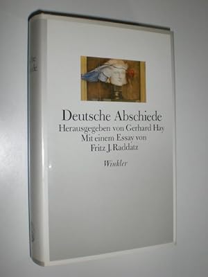 Bild des Verkufers fr Deutsche Abschiede. Mit einem Essay von Fritz J. Raddatz. zum Verkauf von Stefan Kpper