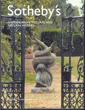GARDEN, ARCHITECTURAL AND NATURAL HISTORY. Tuesday 23 September 2003