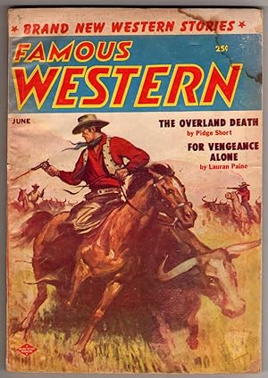 Seller image for Famous Western - June 1956 - Volume 17 Number 3 for sale by Cameron-Wolfe Booksellers