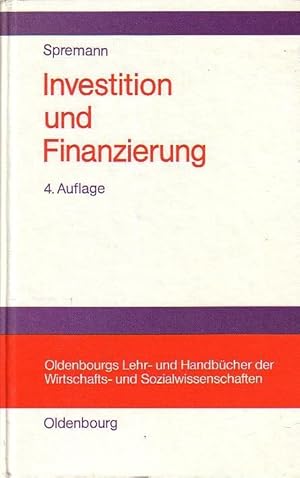 Seller image for Investition und Finanzierung. for sale by Antiquariat Carl Wegner