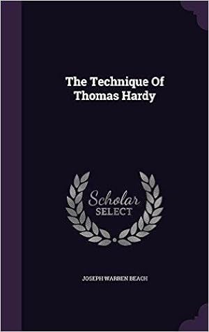 Seller image for The Technique Of Thomas Hardy for sale by Kenneth A. Himber