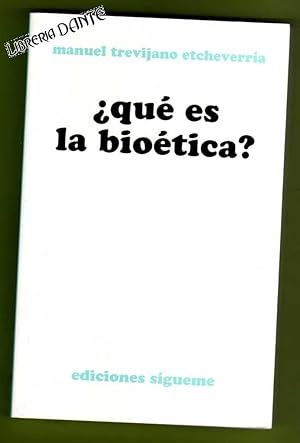 Seller image for QUE ES LA BIOETICA?. [Qu es la biotica?] for sale by Librera DANTE