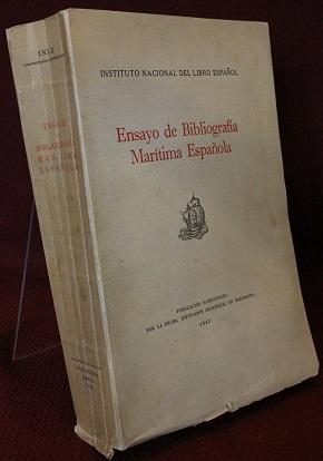 Imagen del vendedor de Ensayo de Bibliografia Maritima Espanola a la venta por The Book Collector, Inc. ABAA, ILAB