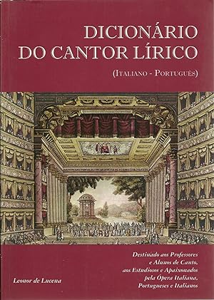 DICIONÁRIO DO CANTOR LÍRICO (Italiano - Português)