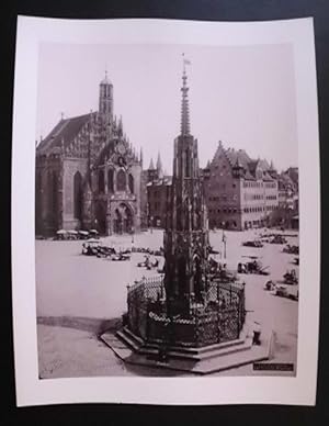 Fotografie: Nürnberg. Der Schöne Brunnen. Plattennummer: C.110.