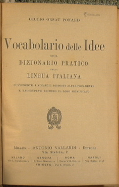 Vocabolario delle idee