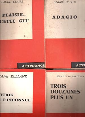 Lot de 20 livres aux Editions du Scorpion Collection Alternance : Adagio + Le plaisir cette glu +...