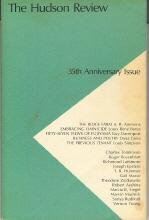 Seller image for The Hudson Review: Volume XXXVI, Number 2, Summer 1983 for sale by Callaghan Books South