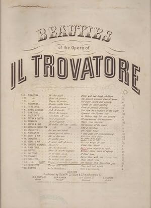 Seller image for AH! I HAVE SIGH'D TO REST ME (Ah! Che, la Morte Ognora), Duet. No. 24 Beauties of the Opera Il Trovatore. for sale by OLD WORKING BOOKS & Bindery (Est. 1994)