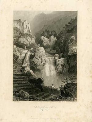 Immagine del venditore per Wasserfall von Ponale - Gardasee. venduto da Studio Bibliografico Adige