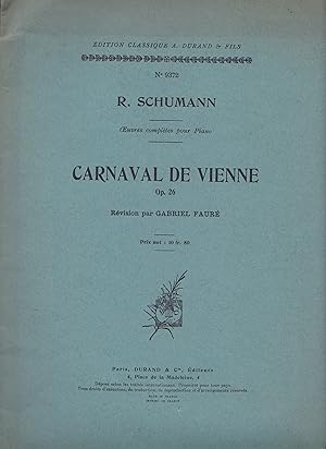 Bild des Verkufers fr Carnaval de Vienne. Op. 26. zum Verkauf von Antiquariat Immanuel, Einzelhandel