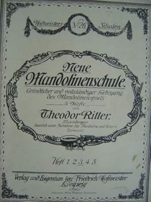 Bild des Verkufers fr Neue Mandolinenschule. Grndlicher und vollstndiger Lehrgang des Mandolinenspiels. Heft 3 (von 5). zum Verkauf von Antiquariat Tarter, Einzelunternehmen,