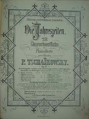 Image du vendeur pour Mit Werken von Dvorak, Mac Dowell, Schtt, Suk und Tschaikowsky. 8 Hefte in einem Band, teils mit sehr schn erhaltenen Titellithos. mis en vente par Antiquariat Tarter, Einzelunternehmen,