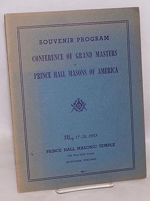 Souvenir Program Conference of Grand Masters of Prince Hall Masons of America May 17-21, 1953